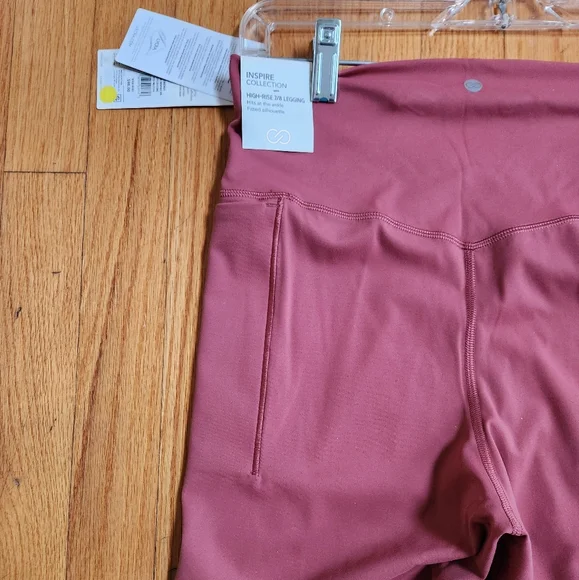 CALIA Women's Inspire 7/8 Leggings, size L, NWT, Red - Picture 10 of 11
